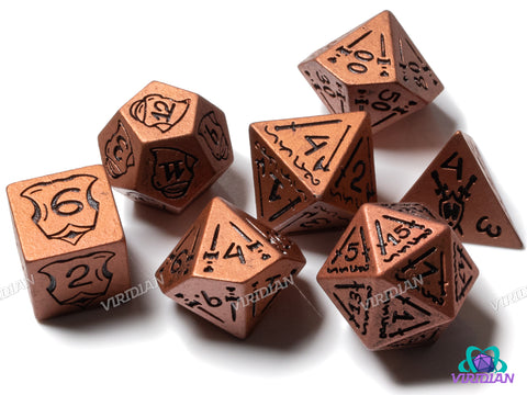 Bronze Fighter | Resin Polyhedral Dice (7)