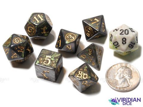 Cats Dice Set: Pixel | Acrylic Polyhedral Dice (7)