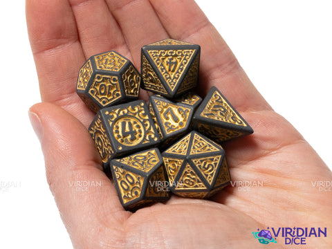 Golden Flame V2 | Black and Gold Ornate 