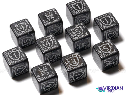 Game of Thrones: Night's Watch (10xD6 Dice Set) | Acrylic D6 Set (10)