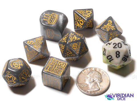 Happy Birthday Dice Set: Confetti | Acrylic Polyhedral Dice (7)