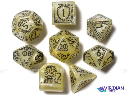 Game of Thrones: Stark Dice Set | Acrylic Polyhedral Dice (7)