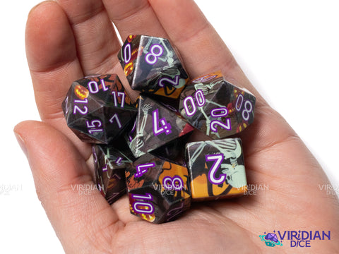 Halloween Print (B-Grade) | Acrylic Polyhedral Dice (7)