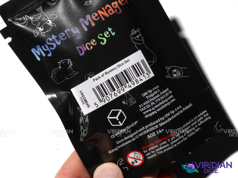 Mystery Menagerie Dice Pack by Q Workshop | Acrylic Polyhedral Dice (7)