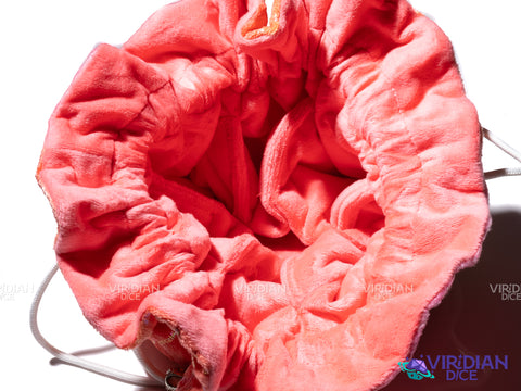 Flannel Dice Bag w Stars... (Except When Scales) | Rainbow, Blue-Green, Red-Orange | Storage Pouch (1)