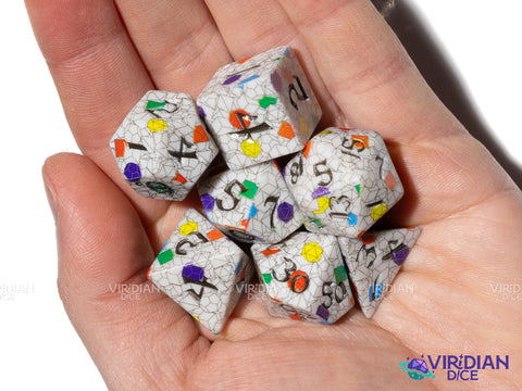 Full Art Dice Set™: Origin | Acrylic Polyhedral Dice (7)