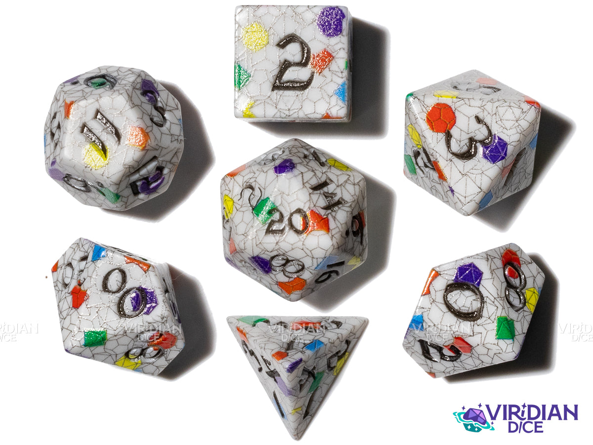 Full Art Dice Set™: Origin | Acrylic Polyhedral Dice (7)