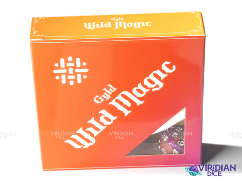 Wild Magic Dice | Gyld Specialty Wizard Dice | Acrylic Dice (3 + Bag)