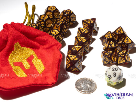 Superiority Dice | Gyld Specialty Fighter/Battlemaster Dice | Acrylic Dice (17 + Bag)