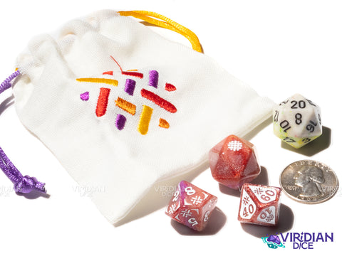 Wild Magic Dice | Gyld Specialty Wizard Dice | Acrylic Dice (3 + Bag)