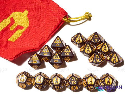 Superiority Dice | Gyld Specialty Fighter/Battlemaster Dice | Acrylic Dice (17 + Bag)
