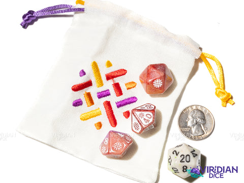 Wild Magic Dice | Gyld Specialty Wizard Dice | Acrylic Dice (3 + Bag)