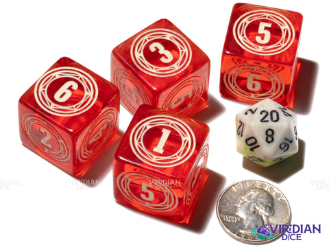 Alchemy D6 (1) | Glow In The Dark, Full Metal Alchemist Inspired | Resin Polyhedral Die/Dice