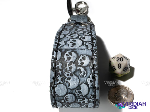 Macabre Skull Dice Wallet | Catacombs, Q Workshop | Leather Pouch Dice Bag (1)