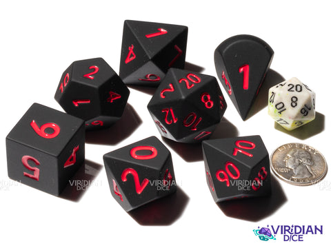 Black Knight (Super Silicone) | Bouncy & Squishy | Oversized Silicone Polyhedral Dice (7)