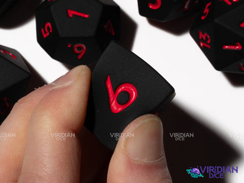 Black Knight (Super Silicone) | Bouncy & Squishy | Oversized Silicone Polyhedral Dice (7)