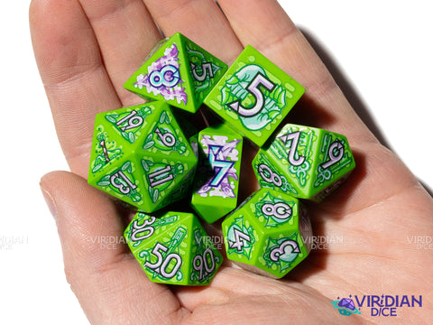 Stealth Stash | Daggers, Poison, Heists, Locks, Rogues/Thieves, Full-Color Full-Print | Botch | Acrylic Dice Set (7) (Copy)