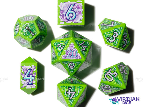 Stealth Stash | Daggers, Poison, Heists, Locks, Rogues/Thieves, Full-Color Full-Print | Botch | Acrylic Dice Set (7) (Copy)