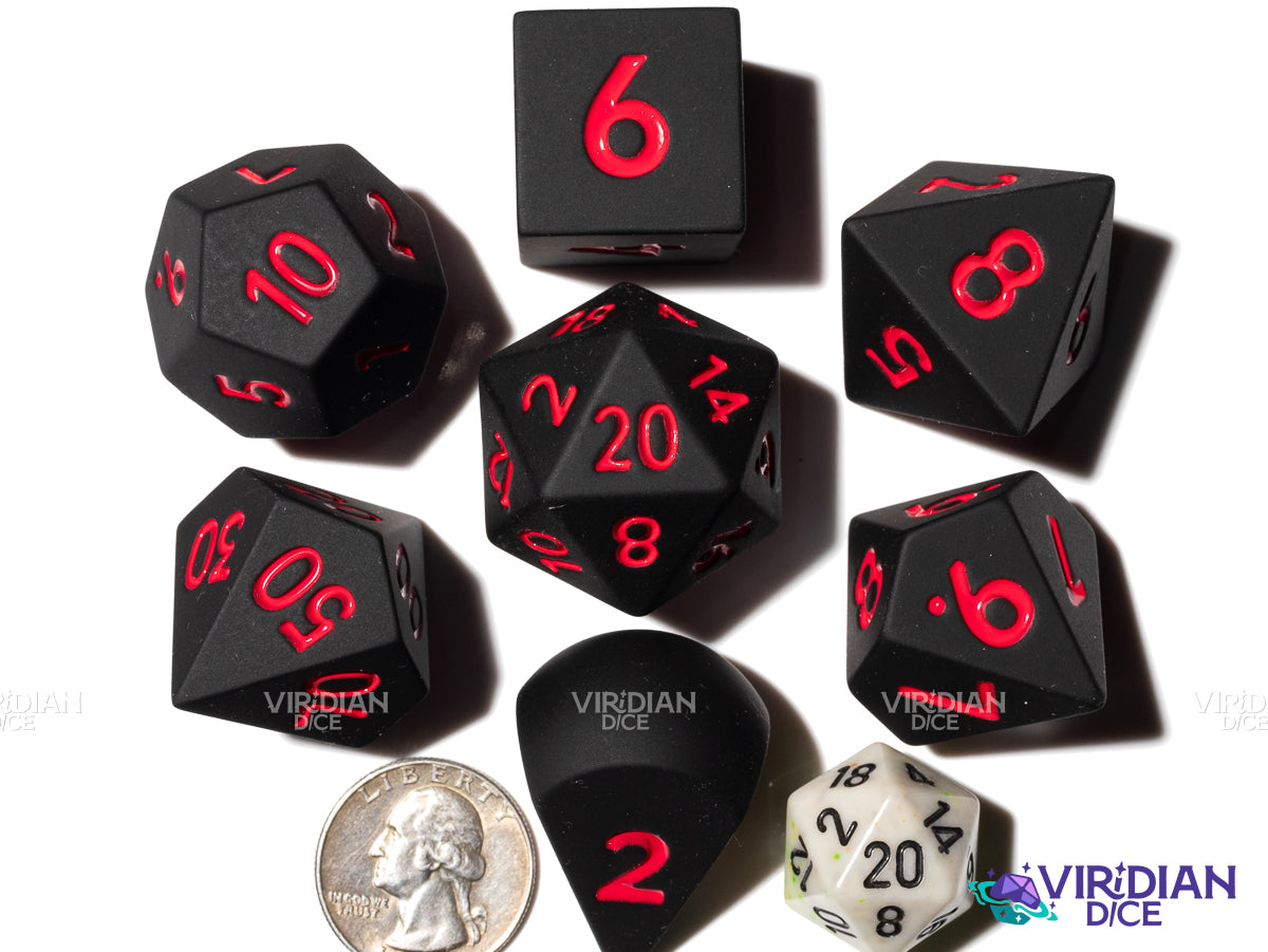 Black Knight (Super Silicone) | Bouncy & Squishy | Oversized Silicone Polyhedral Dice (7)