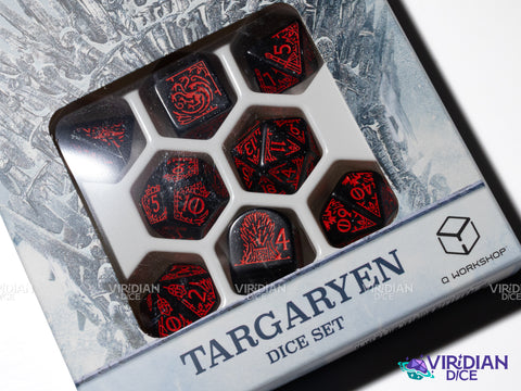 Game of Thrones: Targaryen Dice Set | Acrylic Polyhedral Dice (7)