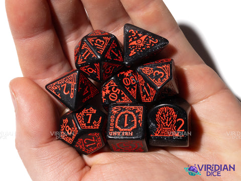 Game of Thrones: Targaryen Dice Set | Acrylic Polyhedral Dice (7)