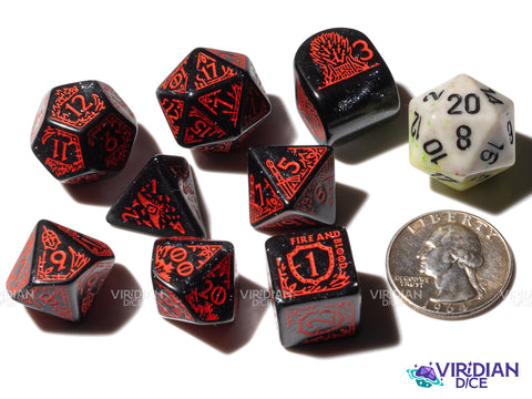 Game of Thrones: Targaryen Dice Set | Acrylic Polyhedral Dice (7)