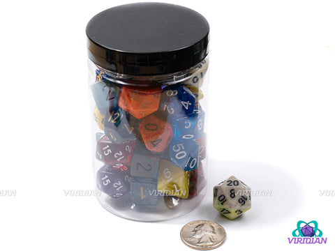 Viridian's Random Jar O' Dice | Approximately 40 Random Dice | Mystery Blind Offering