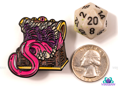 Pin Pals: Mimic (B-Grade) | Metal Enamel Lapel Pin | D&D-esque, Dnd, Fantasy Art | (1) Enamel Pin