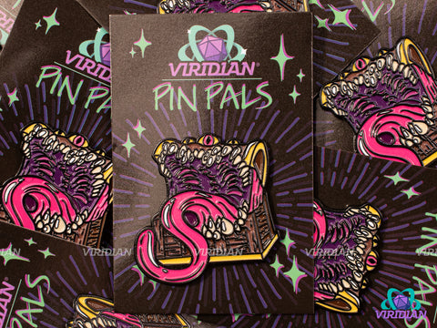 Pin Pals: Mimic (B-Grade) | Metal Enamel Lapel Pin | D&D-esque, Dnd, Fantasy Art | (1) Enamel Pin