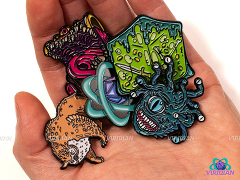 Pin Pals' Medley (5 Enamel Pins) | One of Each Metal Pin We Have! | D&D-esque, Dnd, Fantasy Art