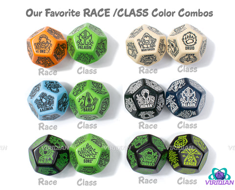 Race/Species Generator Die | D&D Racial Fantasy, Giant 12-Sided Random/Improv TTRPG DnD Character Dice | Acrylic Giant D12 (1)