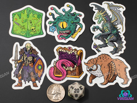 Sticker Pals: Monster (Wave 2) | Dnd/TTRPG Monster Stickers | D&D-esque Fantasy Creature Art