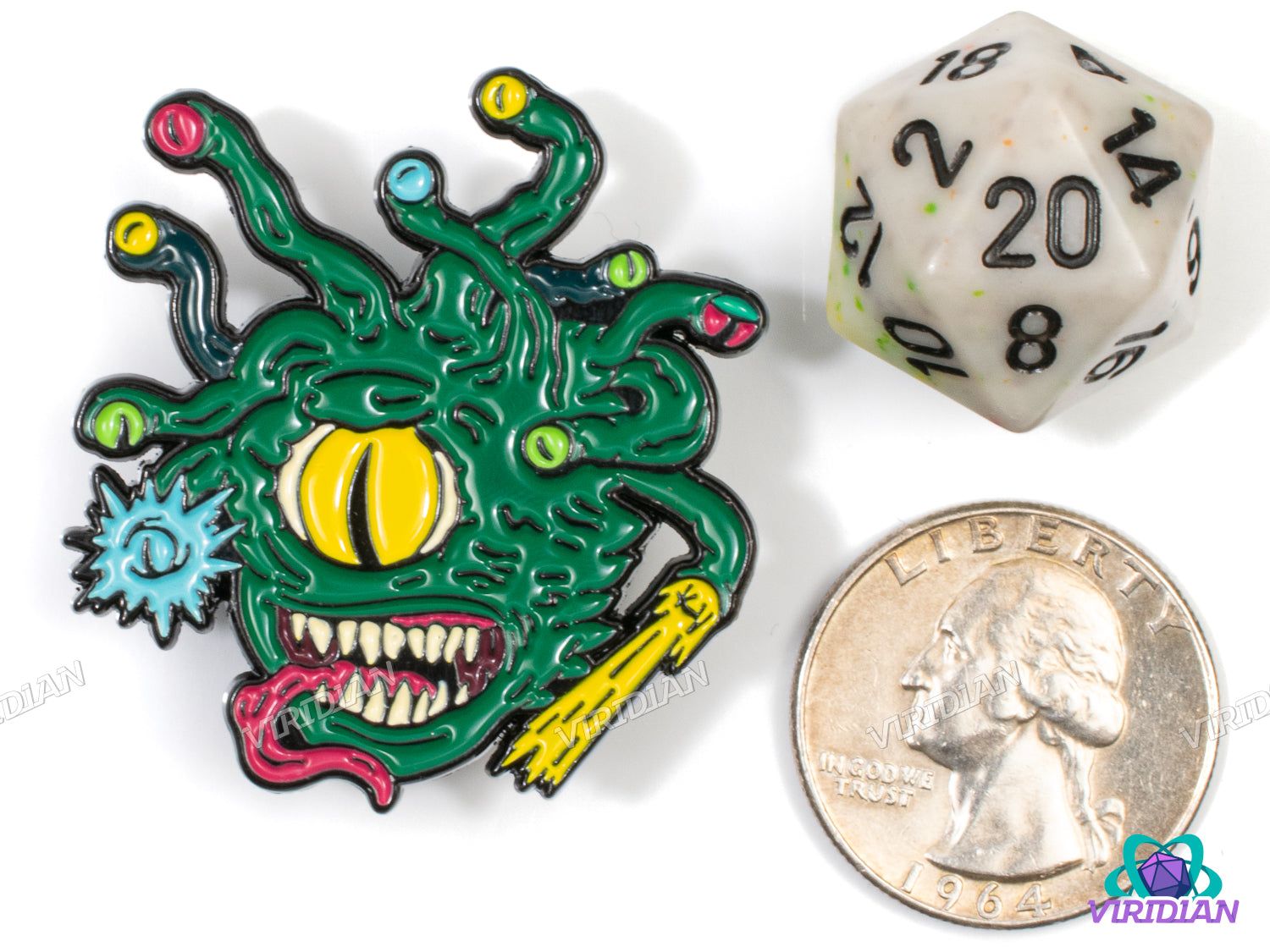 Pin Pals: Beholder (Version 2) | Eyebeast, Classic D&D Monster, Metal Enamel Lapel Pin (1) | Dnd, Fantasy Art