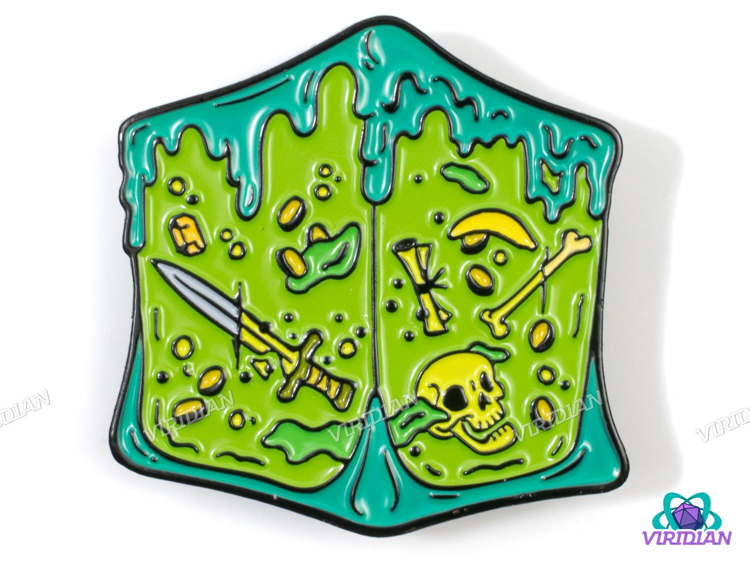 Pin Pals: Gelatinous Cube (Now with Banana!) (Version 2) | Green Ooze, D&D  Monster, Metal Enamel Lapel Pin (1) | Dnd, Fantasy Art