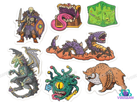 Sticker Pals: Monster (Wave 2) | Dnd/TTRPG Monster Stickers | D&D-esque Fantasy Creature Art