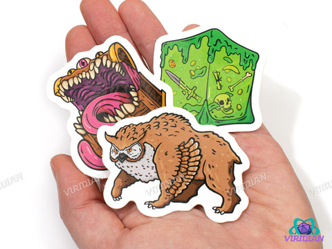 Sticker Pals: Monster (Wave 2) | Dnd/TTRPG Monster Stickers | D&D-esque Fantasy Creature Art