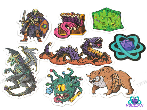 Sticker Pals: Monster (Wave 2) | Dnd/TTRPG Monster Stickers | D&D-esque Fantasy Creature Art