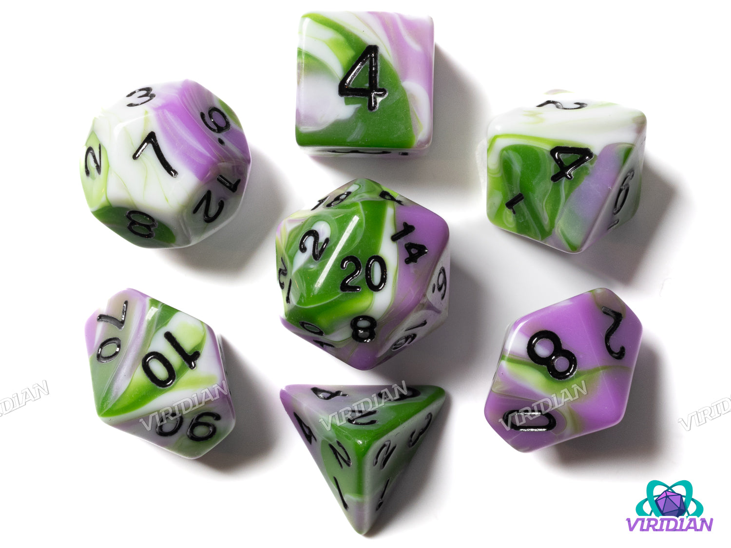 Fungal Court | Acrylic Polyhedral Dice (7)