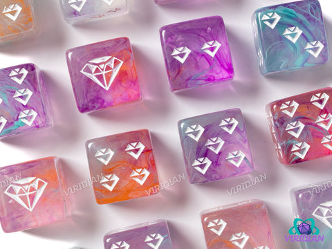 Multi-Colored Jewel D6s (Set of 6)
