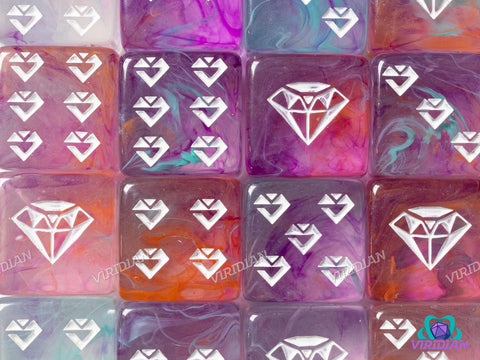Multi-Colored Jewel D6s (Set of 6)