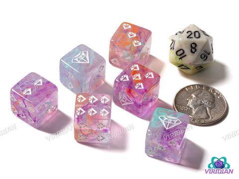 Multi-Colored Jewel D6s (Set of 6)