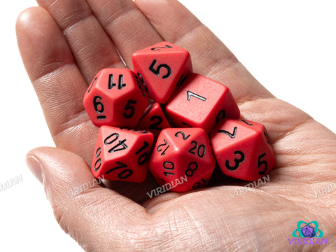 Captain Red | Matte Acrylic Dice Set (7)
