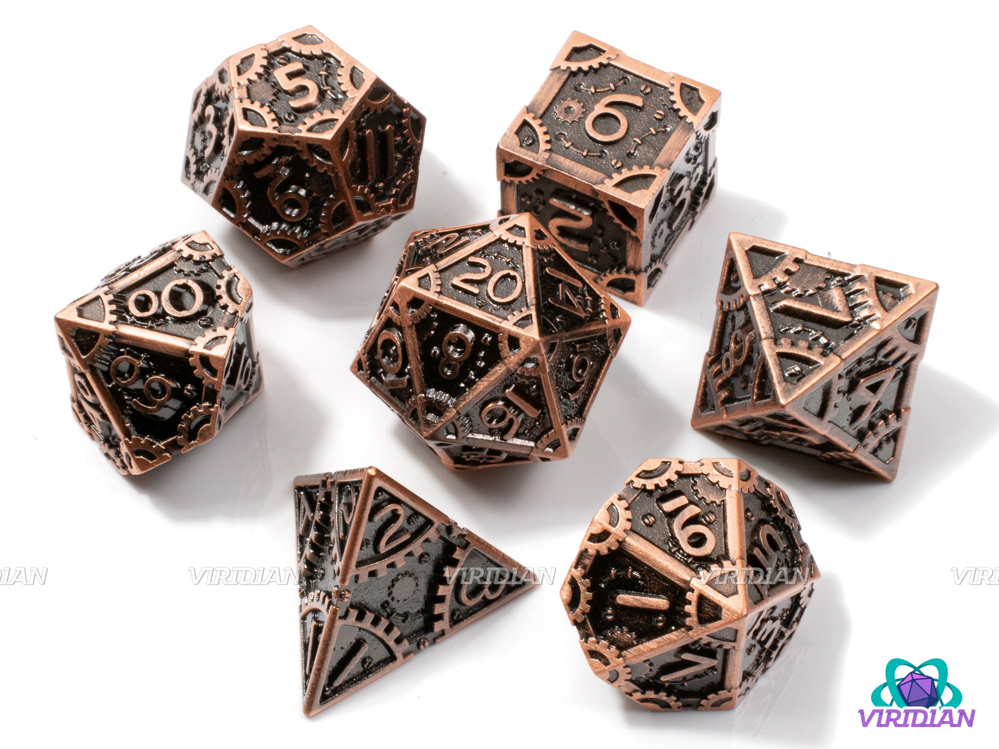 gear dice Steampunk Arsenal | Copper-Orange, Brown, Clockwork Gear Design