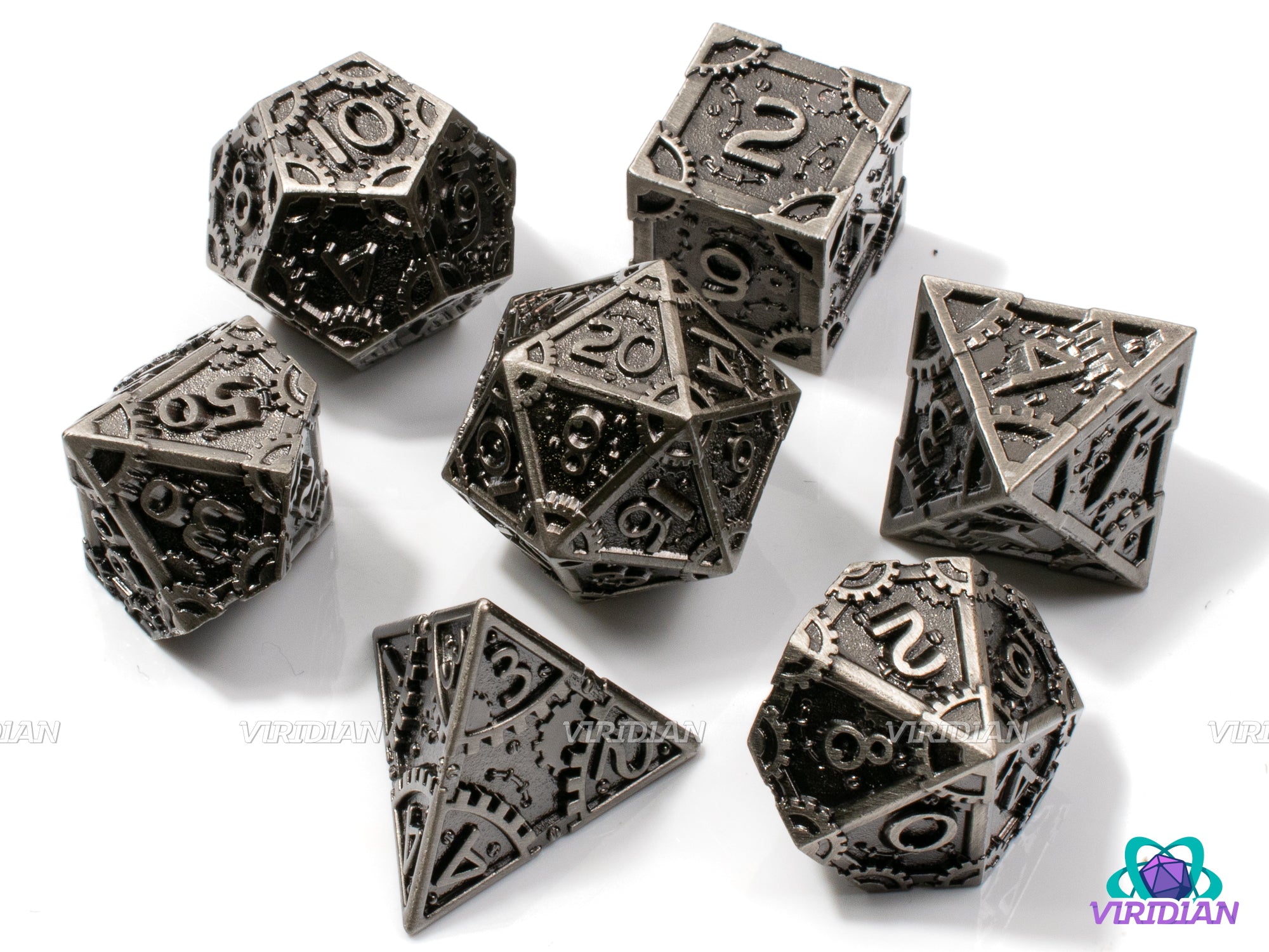 Iron Republic (Silver Dreams) | Grey Ornate Steampunk Clockwork Gear Design