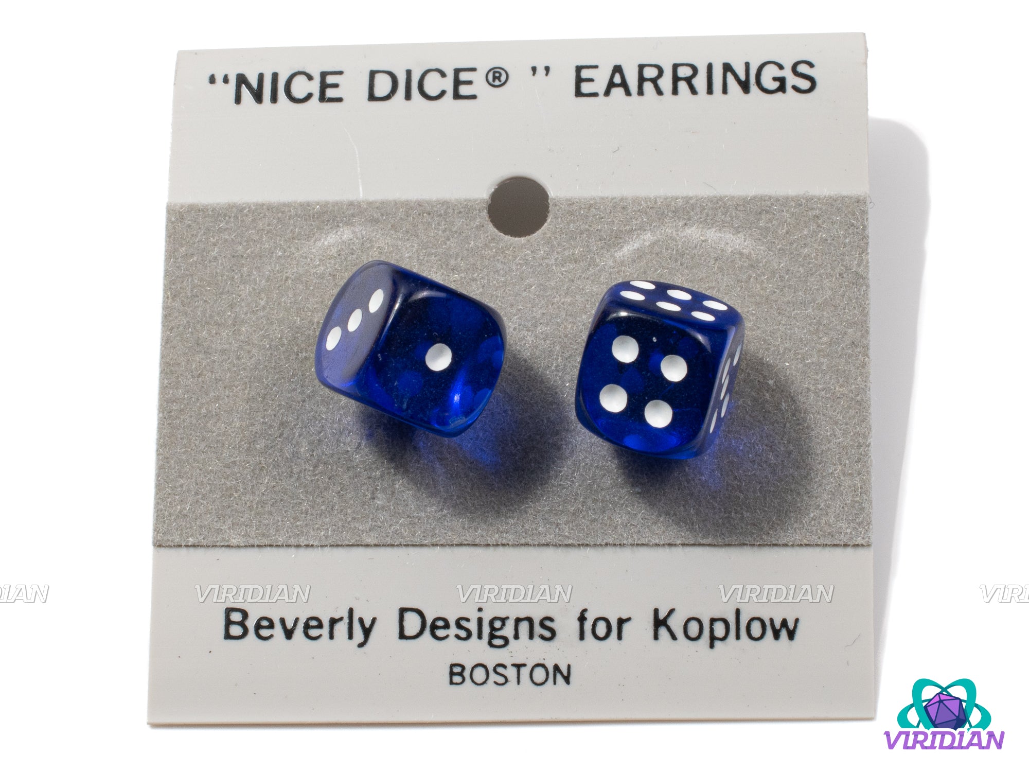 Pipped Mini D6 Post/Stud Earrings (10mm) | 