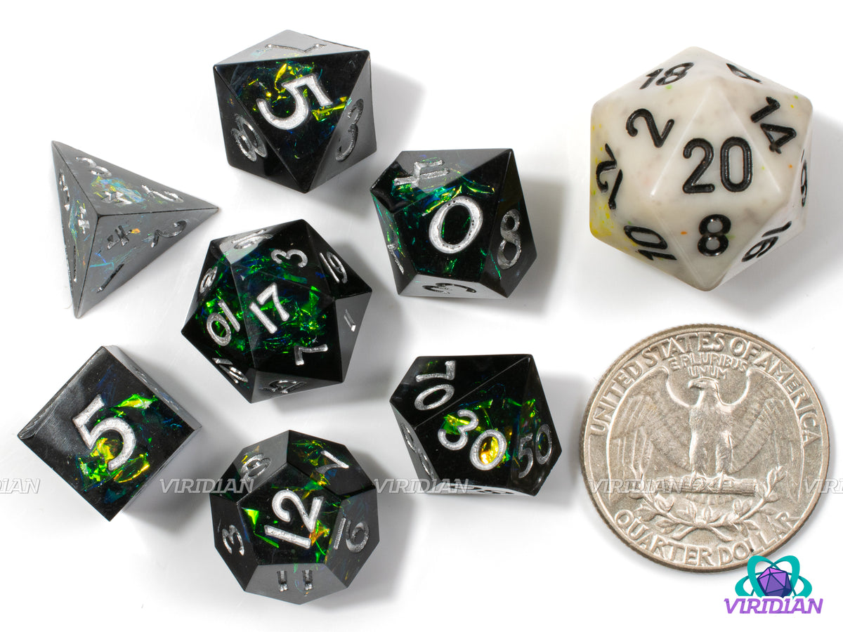 Tiny Abyss (Mini) | Small Translucent Black, Blue/Green Holographic Fi ...