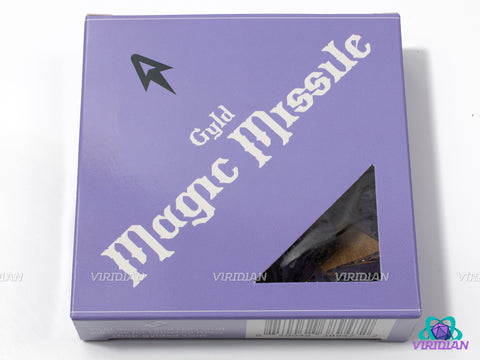 Magic Missile D4 Set | Glittery Light Purple D4s, Numbered 2-5 | Resin D4 Set (11) & Bag