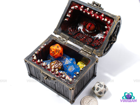 Mimic Dice Box | Treasure Chest Style Dice Storage Accessory