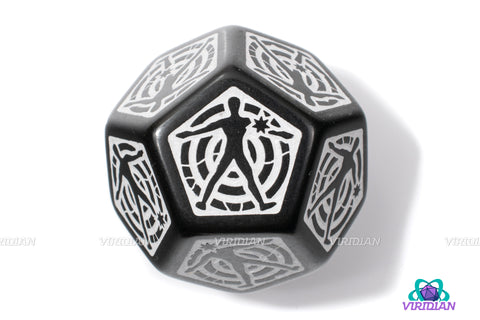 Hit Location Die | Giant (30mm) 12-Sided Random Body-Part Generator Di ...