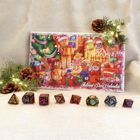 Q-Workshop's Dice Advent Calendar (#6, 2025) | Christmas Gift December | Mystery Dice DnD